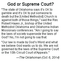 When I was elected and consecrated a bishop, I took an oath to uphold ...