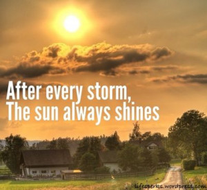 ... with a rain downpour, but 