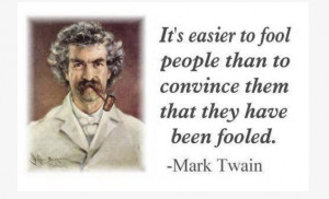 Mark Twain quote on people being fools - Pleasecountme