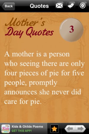 Inspirational Quotes Mothers Pic #14
