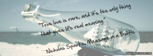 Book: Message in a Bottle by Nicholas Sparks