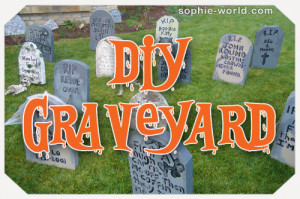 Make your own Halloween graveyard|sophie-world.com