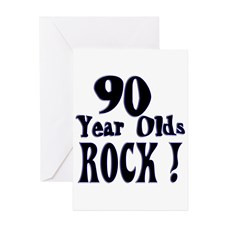 90 Year Olds Rock ! Greeting Card for