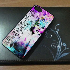 Marilyn Monroe Quote - for IPhone 4/4S Case IPhone 5 Case Hard Cover ...