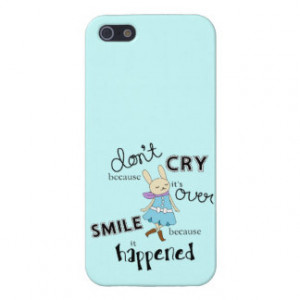 Kawaii Adorable Bunny Cartoon Inspirational Quote iPhone 5 Cover