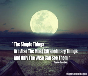 Simple-things Paulo Coelho Picture Quote