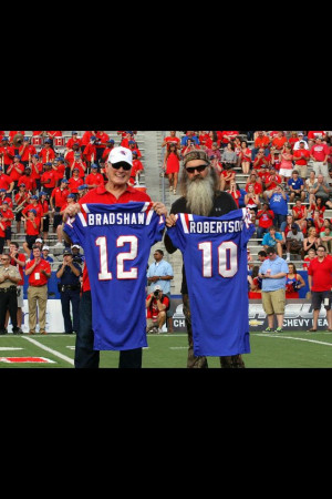 Terry Bradshaw/Phil Robertson. Former Louisiana Tech football players ...