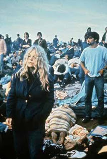 Hippy hair at the Woodstock Festival, 1969