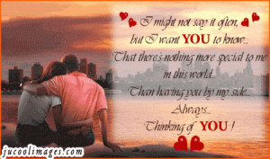 Always thinking of you love quote