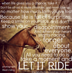 Equestrian Quotes Tumblr Life as an equestrian