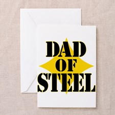 Dad of Steel Greeting Cards for