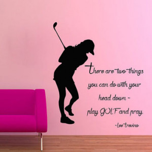 Decals Vinyl Decal Sticker Sport People Quote Girl Playing Golf Woman ...