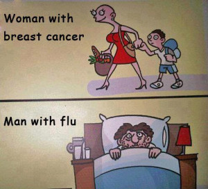 WOMAN WITH BREAST CANCER VS MAN WITH FLU