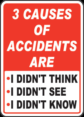 ... Of Accidents Are Sign - D3962. Safety Slogan Signs by SafetySign.com