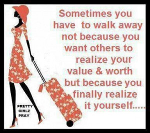 walking away