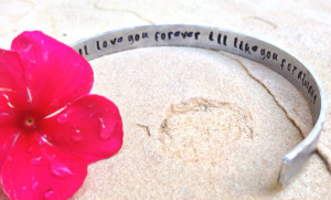 mother daughter, quote bracelet, secret message, i love you forever i ...