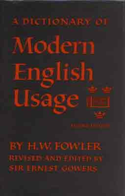 Dictionary of Modern English Usage A Dictionary of Modern English ...