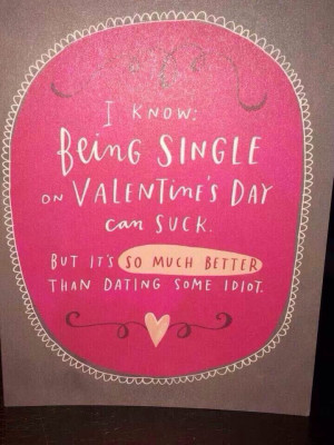 Being single on valentine's day