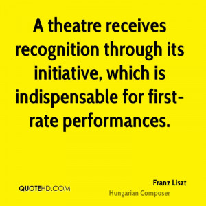 theatre receives recognition through its initiative, which is ...
