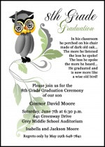 ... Invitation for 8th Grade, Middle School, and Jr High Graduation