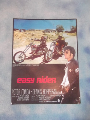 Easy Rider,Vintage French Movie Poster,Peter Fonda,Dennis Hopper,Jack