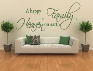 Family Heaven On Earth Wall Decal