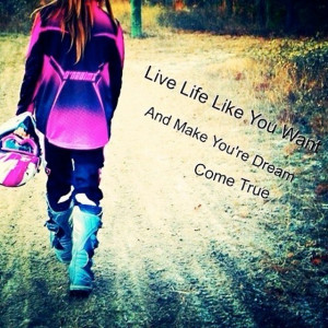 Motocross Quotes For Girls With her moto girl vibe.