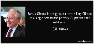 Barack Obama is not going to beat Hillary Clinton in a single ...