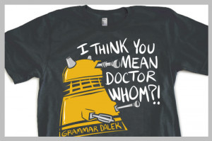 doctor who dalek shirts t-shirt grammar dalek