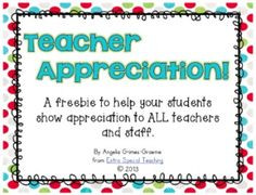 Goodbye Quotes For Teachers Teacher appreciation freebie!