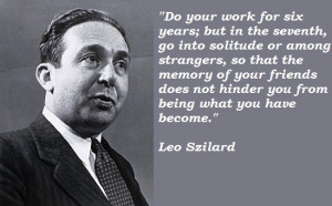 Leo Szilard's quote #2