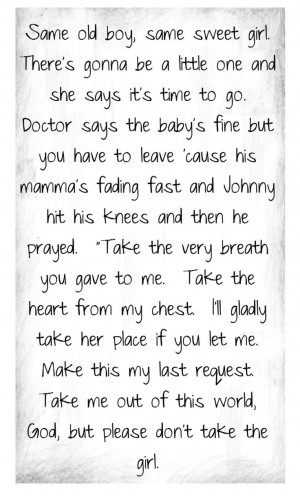 Tim McGraw - Please Don't Take The Girl - song lyrics, music lyrics ...