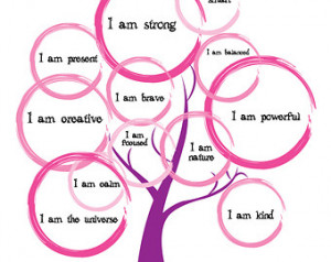 Mindful Tree: Growing Affirmations! (Pink and Purple, 11