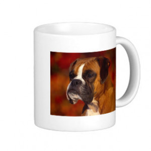 Boxer dog coffee mugs