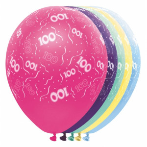 verjaardag 100 jaar helium ballonnen