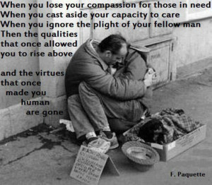 Show compassion for others..
