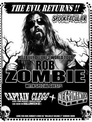 Rob Zombie Hellbilly Deluxe World Tour