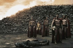 King Leonidas and the Spartans before the famous 