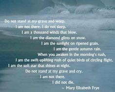 easing the heartache, pain and sadness of losing a loved one... More