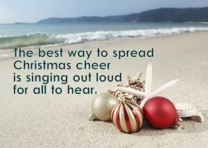 Christmas Beach Holiday Quote by 1 World Sarongs