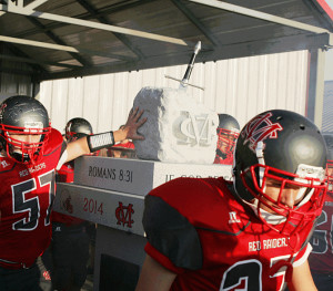 ... field house and the football field at Madison County High School near