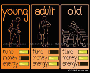 Time Money Energy and Young Adult Old Life Stages