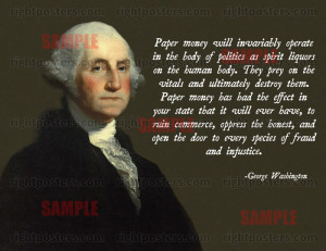 George Washington Sound Money Poster