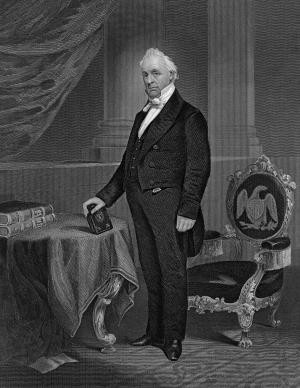 James Buchanan (1791-1868), 15th US President (B&W) - FPG/ The Image ...