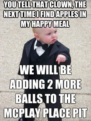 baby meme funny mcdonalds happy meal
