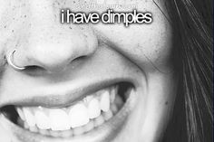... one dimple xd wow # andthatswhoiam # quotes more dimples life facts