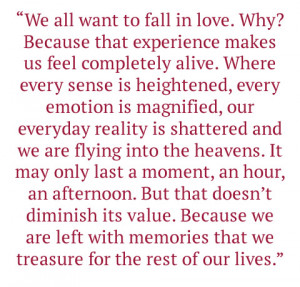 ... fall in love again. Will it be so easy to start once again or will it