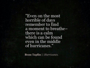 Just keep calm and breathe