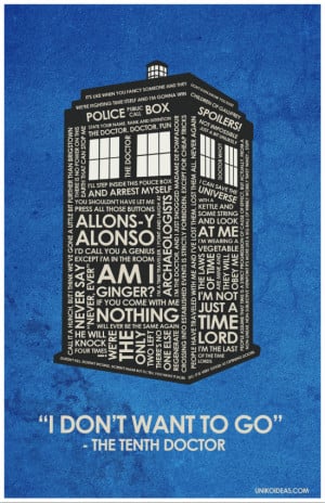 Doctor Who Dr Who Quote Poster