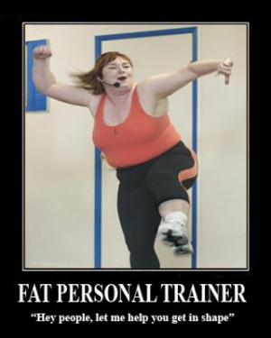 Personal Trainer Funny Gymmar lite och stinker en